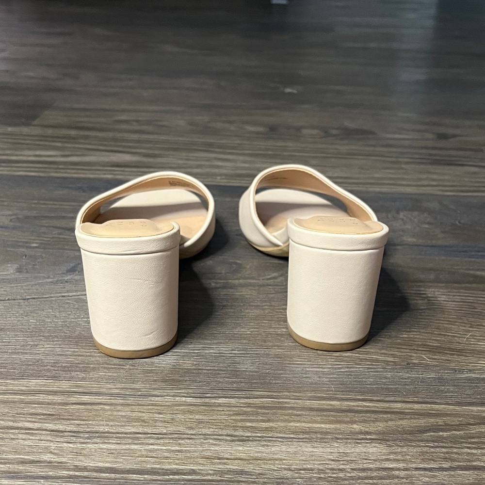 A New Day Nude Block Heel Slide Mules - Picture 4 of 6